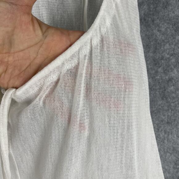 Mia Joy Cover Up Maxi Dress Womens Small White Sheer Delicate Resort Beach Fairy - Picture 10 of 14